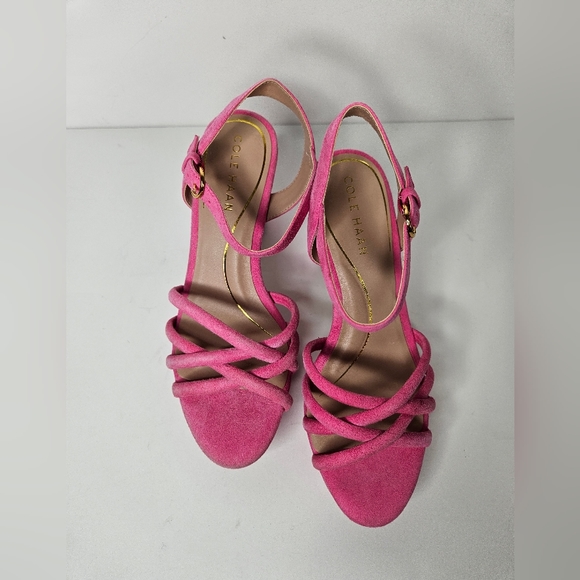 Cole Haan Grove Sandal 85mm in Neon Fuschia Eco Size 6.5 B - Picture 2 of 7